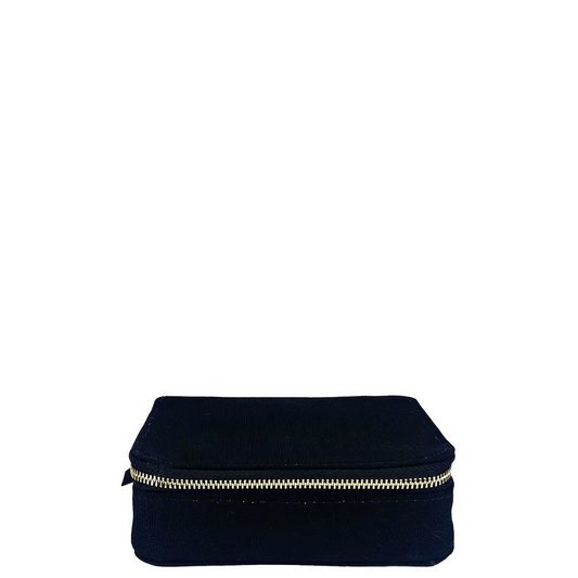 Large Pill Travel Case with Individual Daily Pill Organizer, Black