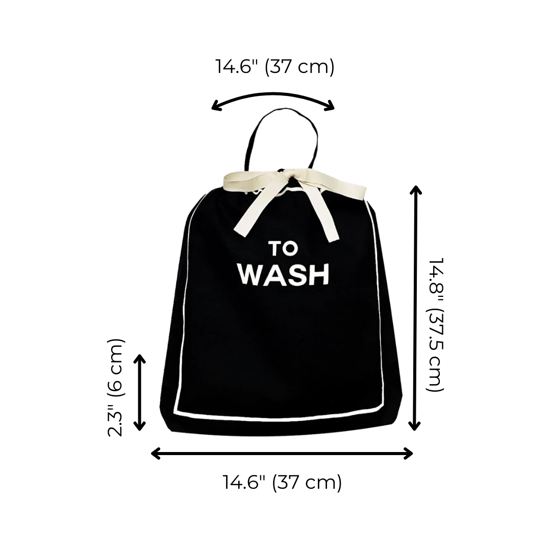 To Wash Laundry Bag – Black