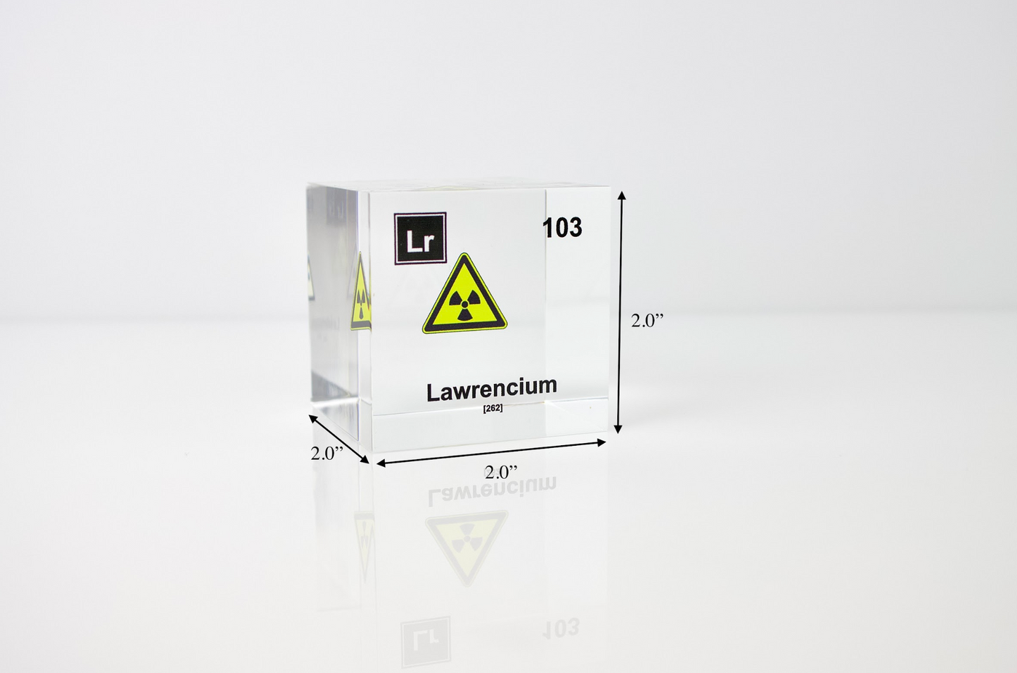 Lawrencium Element Cube