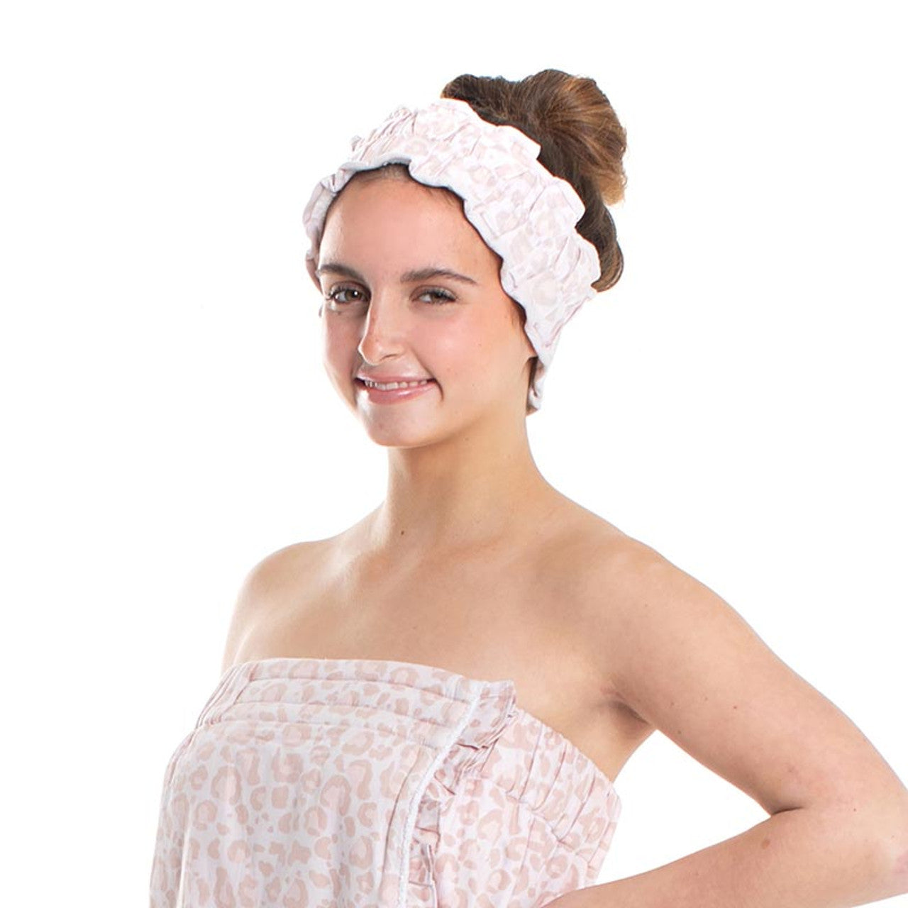 Pretty Seersucker Spa Headbands | Cozy Hair Bands For Makeup and Skincare