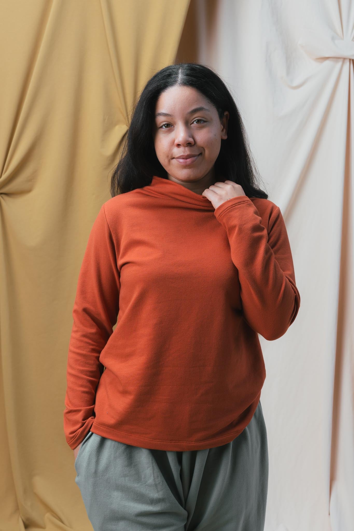 Lillie Top in Persimmon