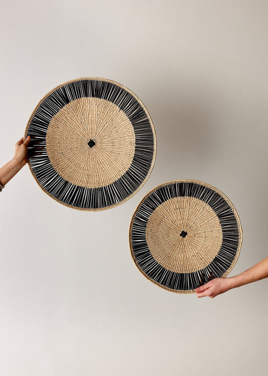 Lily Pad Black Ray Wall Basket - Osadia Concept Store