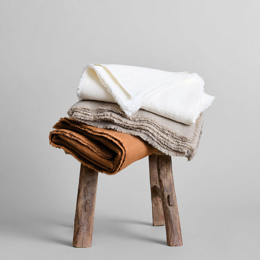 Fringed Linen Tablecloth