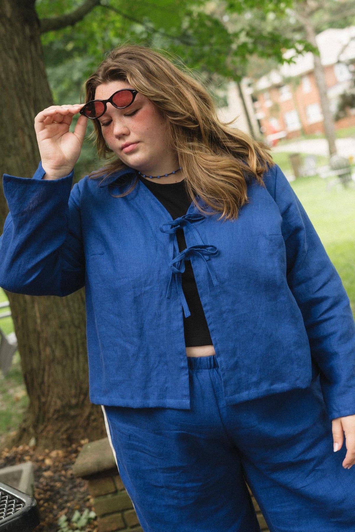 Cirrus Top in Kingfisher Blue