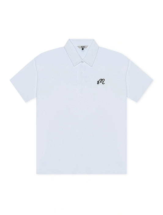 Malbon Malbon Fairway Polo - White