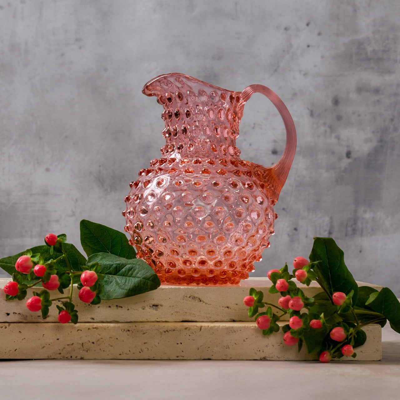 Hobnail Jug - Creamer - Rose Bronze