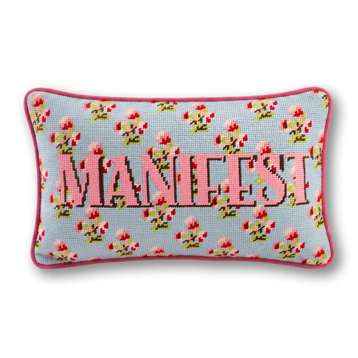 Manifest Needlepoint Pillow