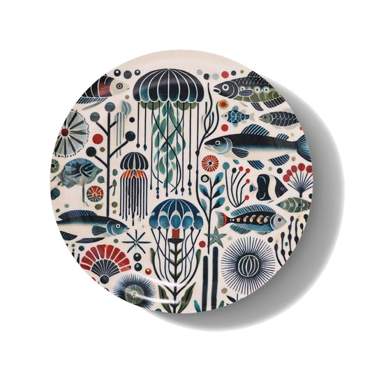 Jellyfish Mini Birchwood Tray Set of 2