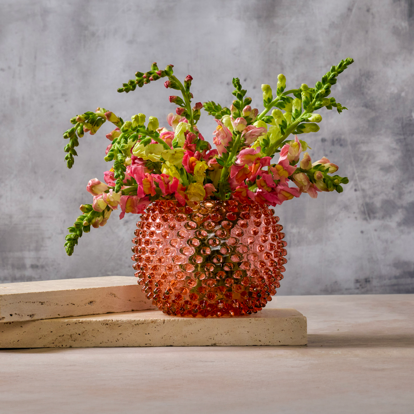 Hobnail Vase - Large - Rose Bronze