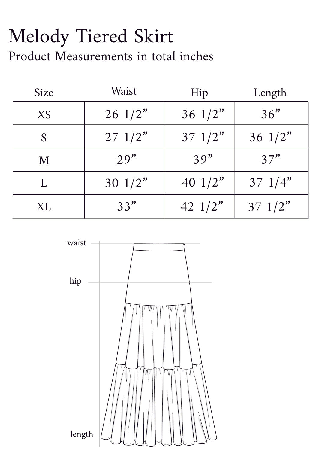 Melody Tiered Skirt