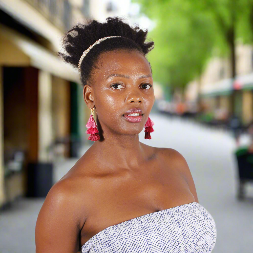 Nora Triple Tassel Silk Boho Lightweight Earrings - Thailand