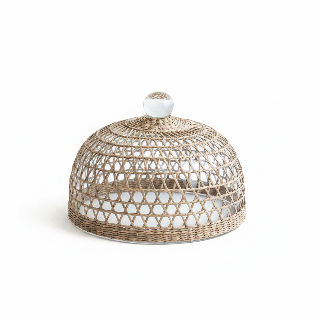 Seagrass Cage Serveware Cloche