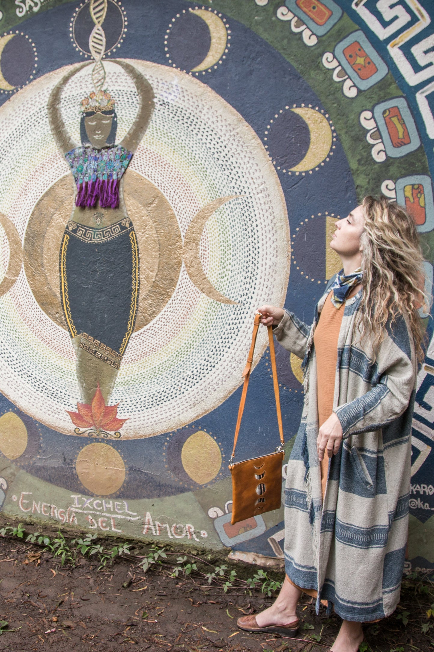 Moon Phase Medicine Bag - Hair on Hide