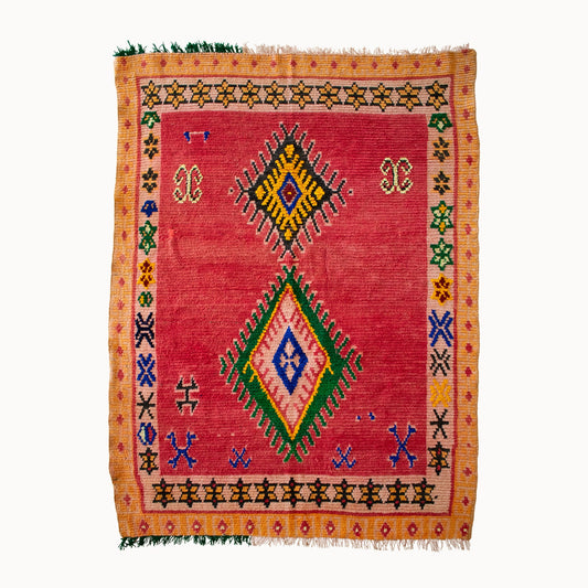 Vintage Moroccan Rug | 4’4” x 5’11”