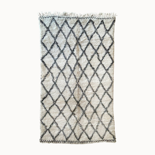 Elspeth Vintage Moroccan Beni Ourain Rug | 6' x 10'