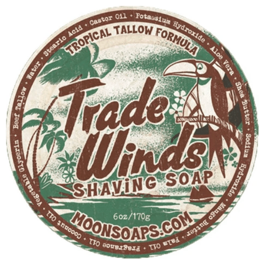 Moon Soaps Trade Winds Shave Soap 6 Oz