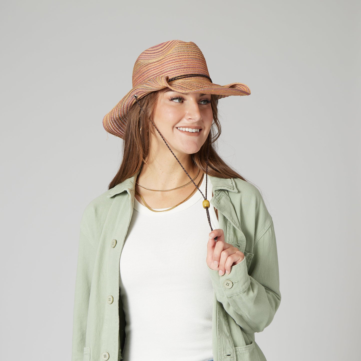 Mimi - Women's Mixed Braid Cowboy Hat