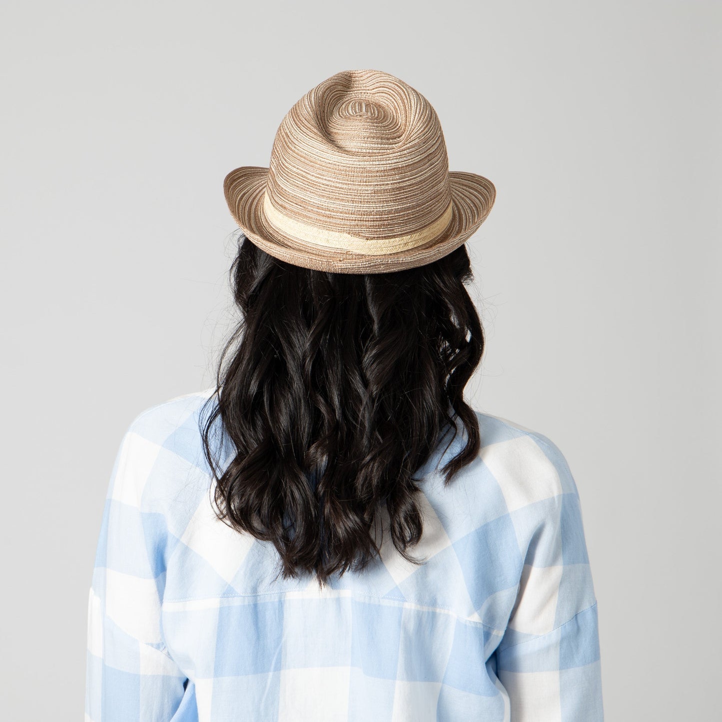 Womens Mixed Braid Fedora