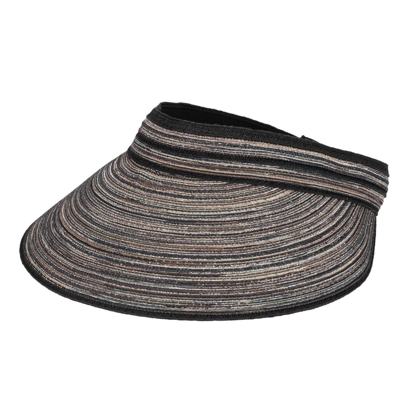 Women's Mixed Braid Visor with Velcro Strap
