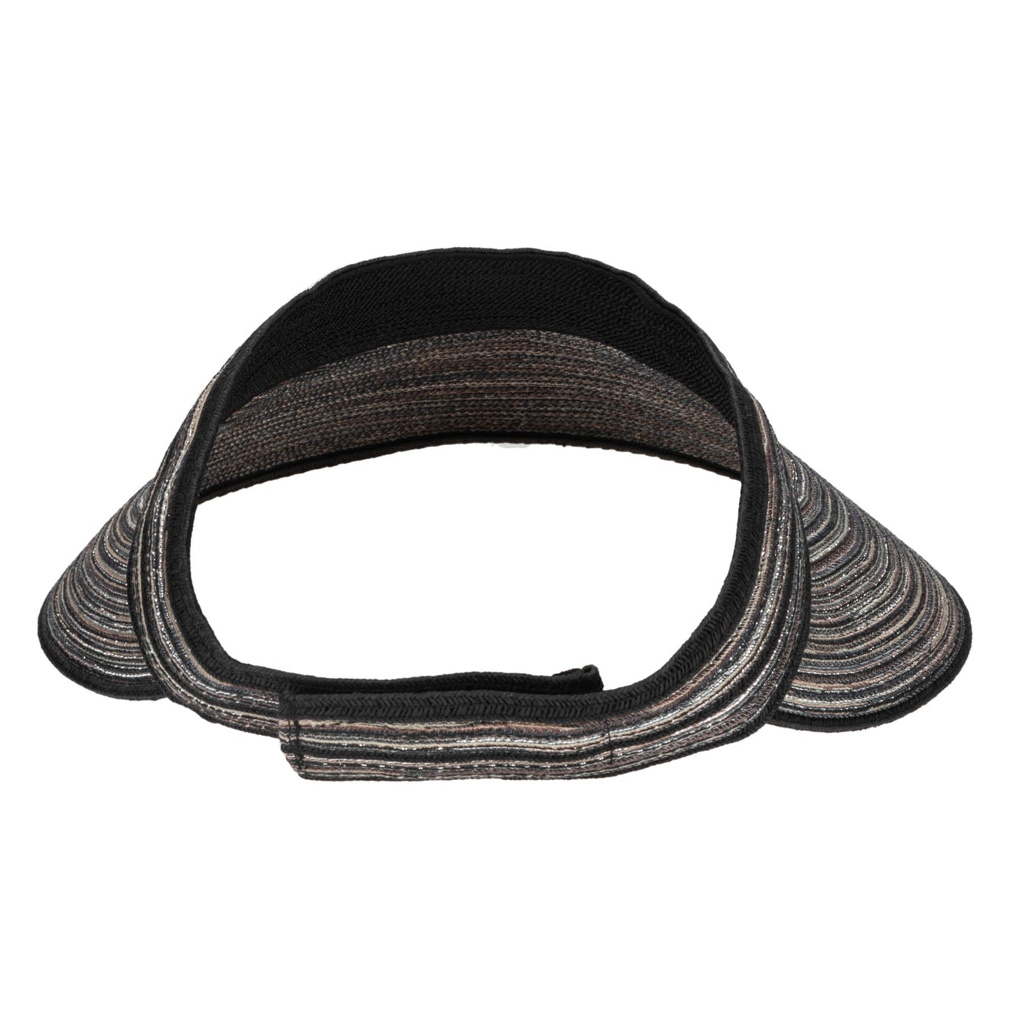 Women's Mixed Braid Visor with Velcro Strap