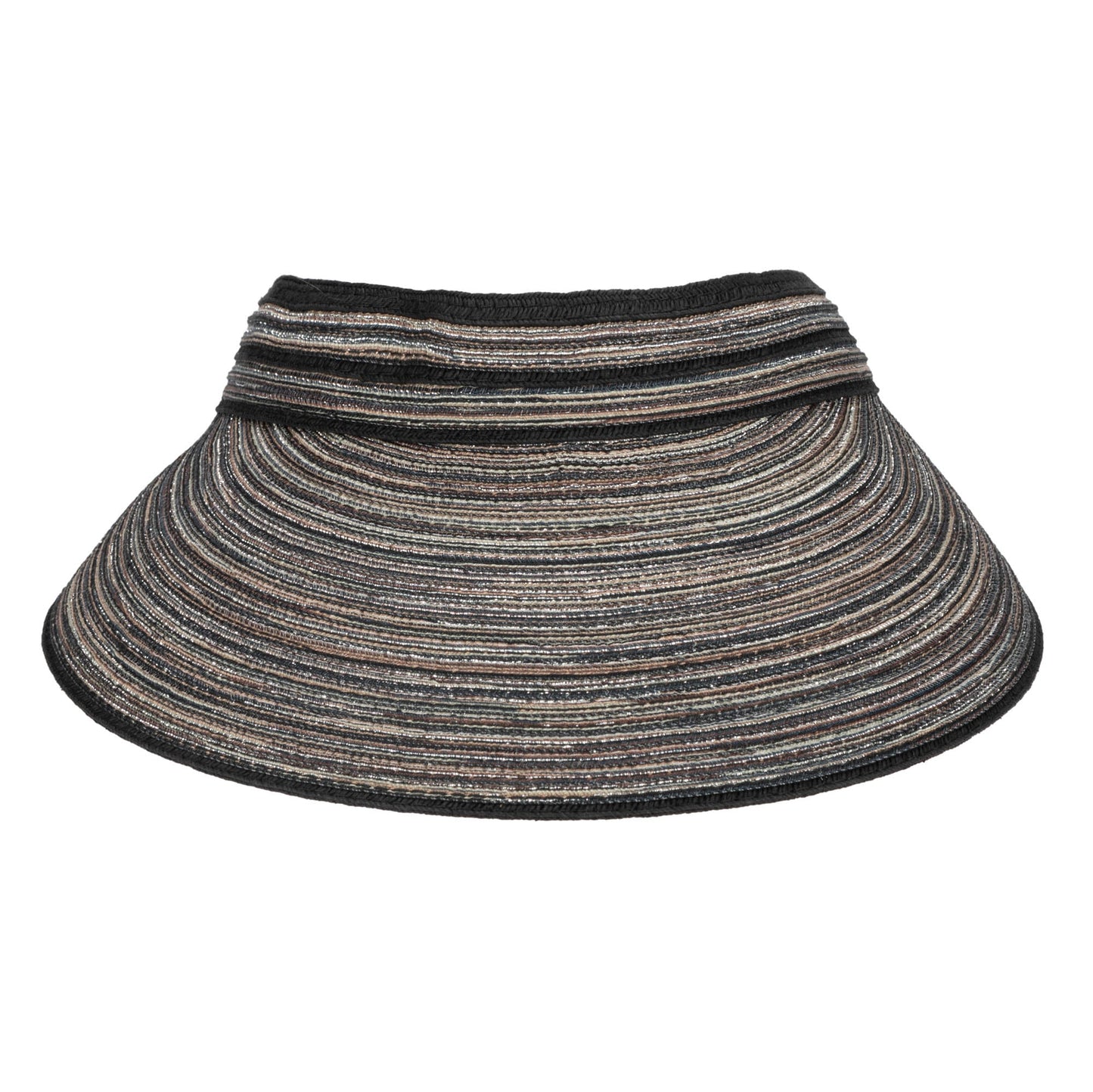 Women's Mixed Braid Visor with Velcro Strap