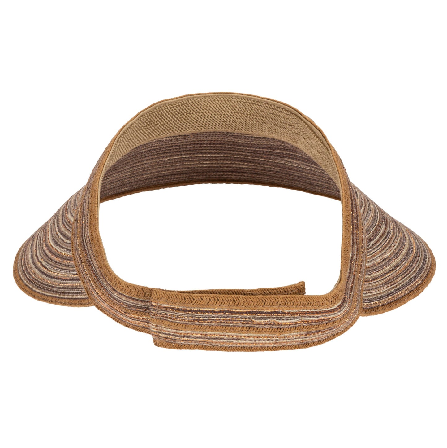 Women's Mixed Braid Visor with Velcro Strap