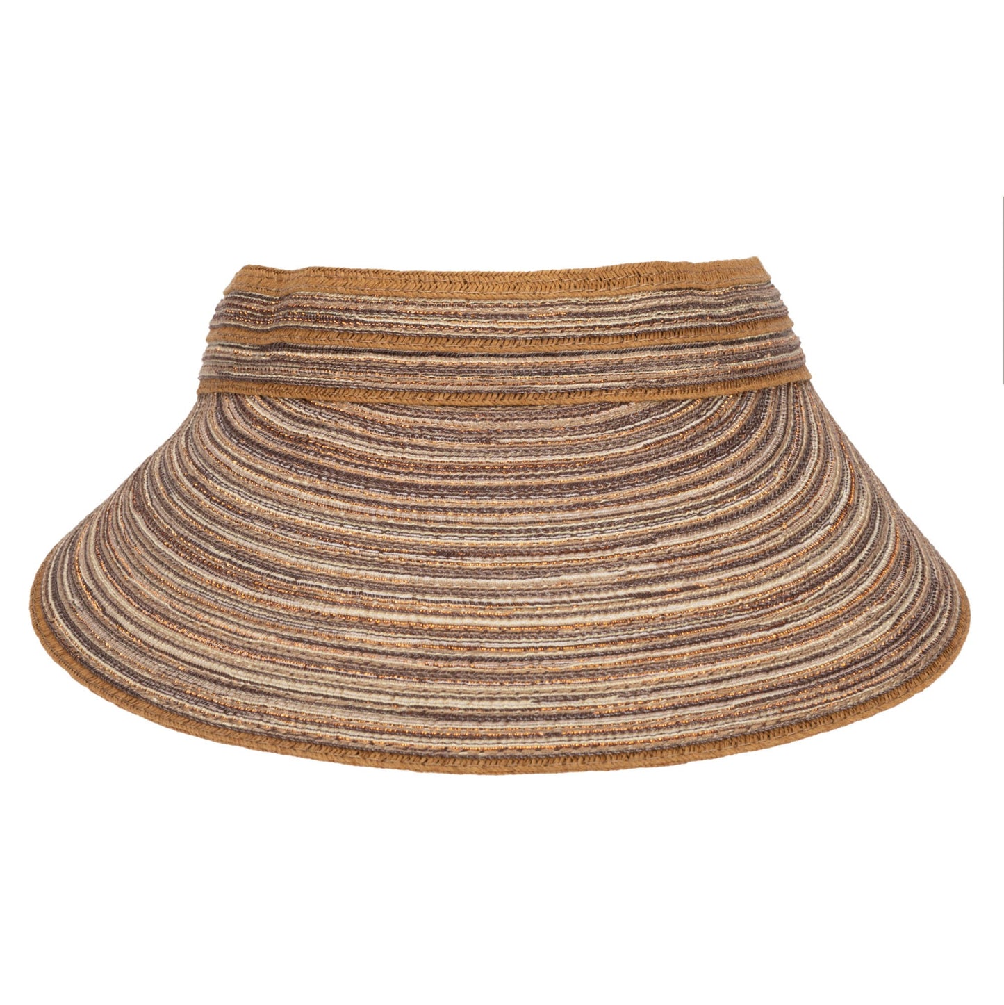 Women's Mixed Braid Visor with Velcro Strap