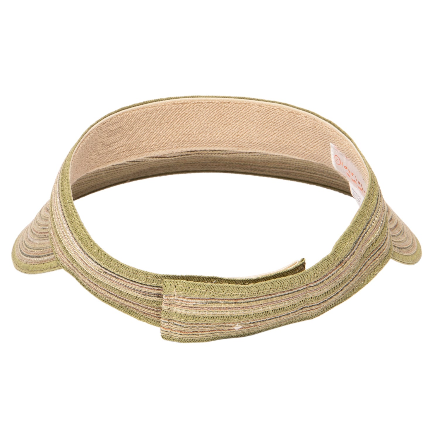 Women's Mixed Braid Visor with Velcro Strap