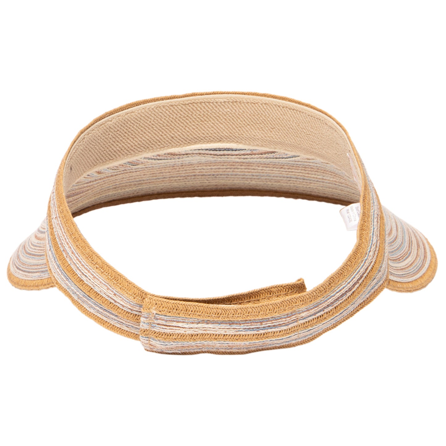 Women's Mixed Braid Visor with Velcro Strap
