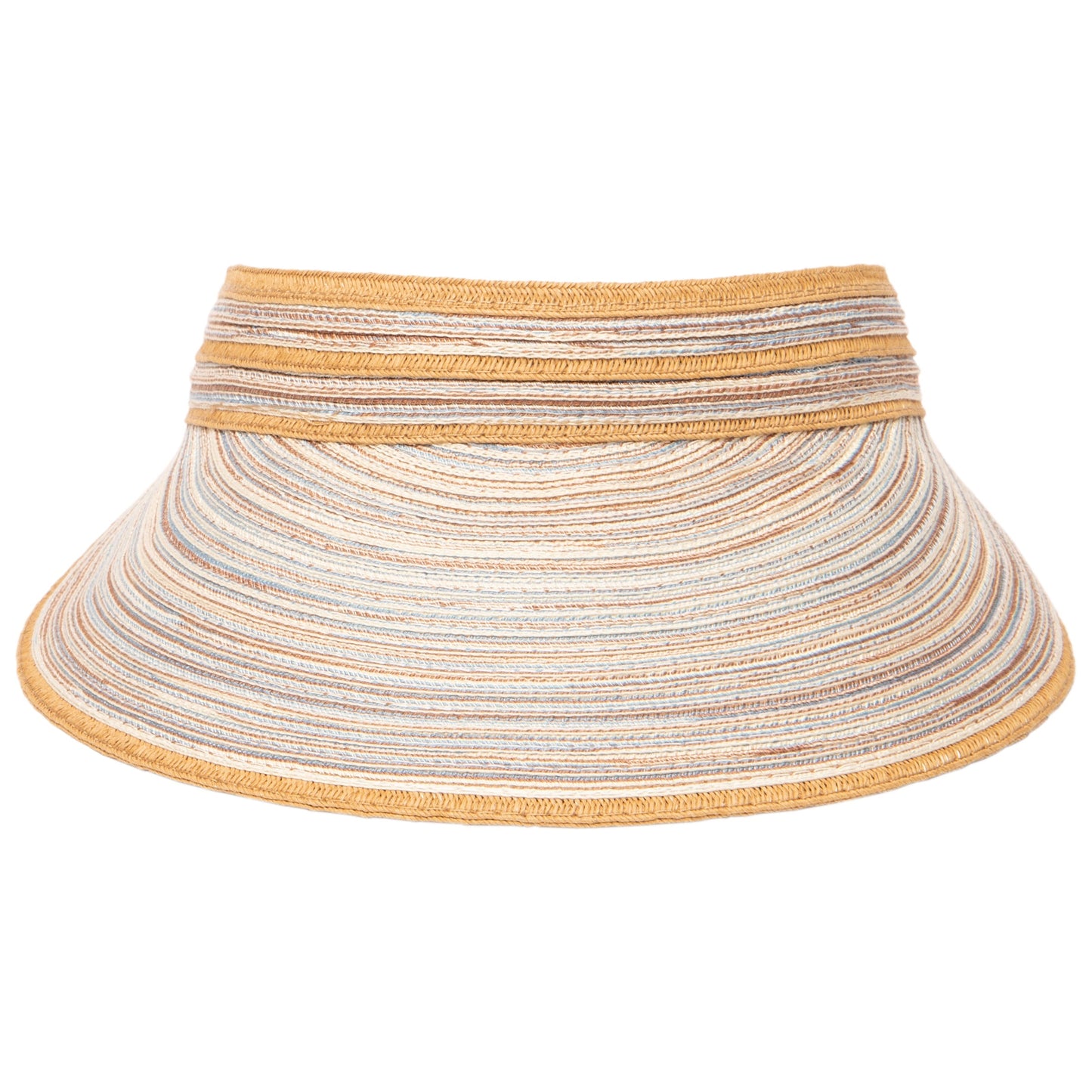 Women's Mixed Braid Visor with Velcro Strap