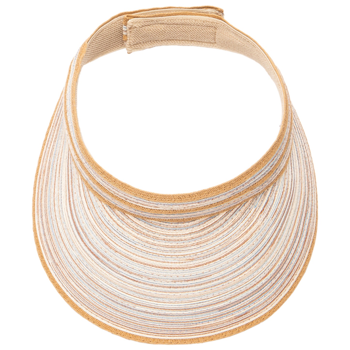 Women's Mixed Braid Visor with Velcro Strap
