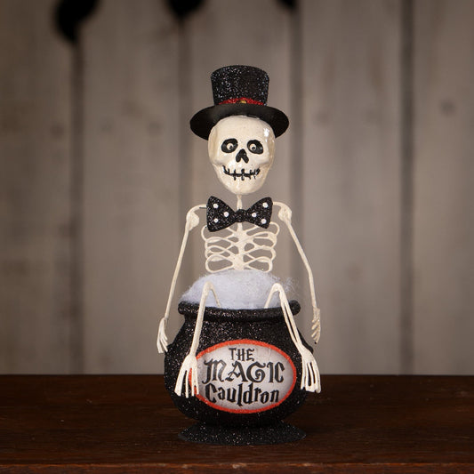 Magic Cauldron Skeleton | Halloween Decor | Bethany Lowe