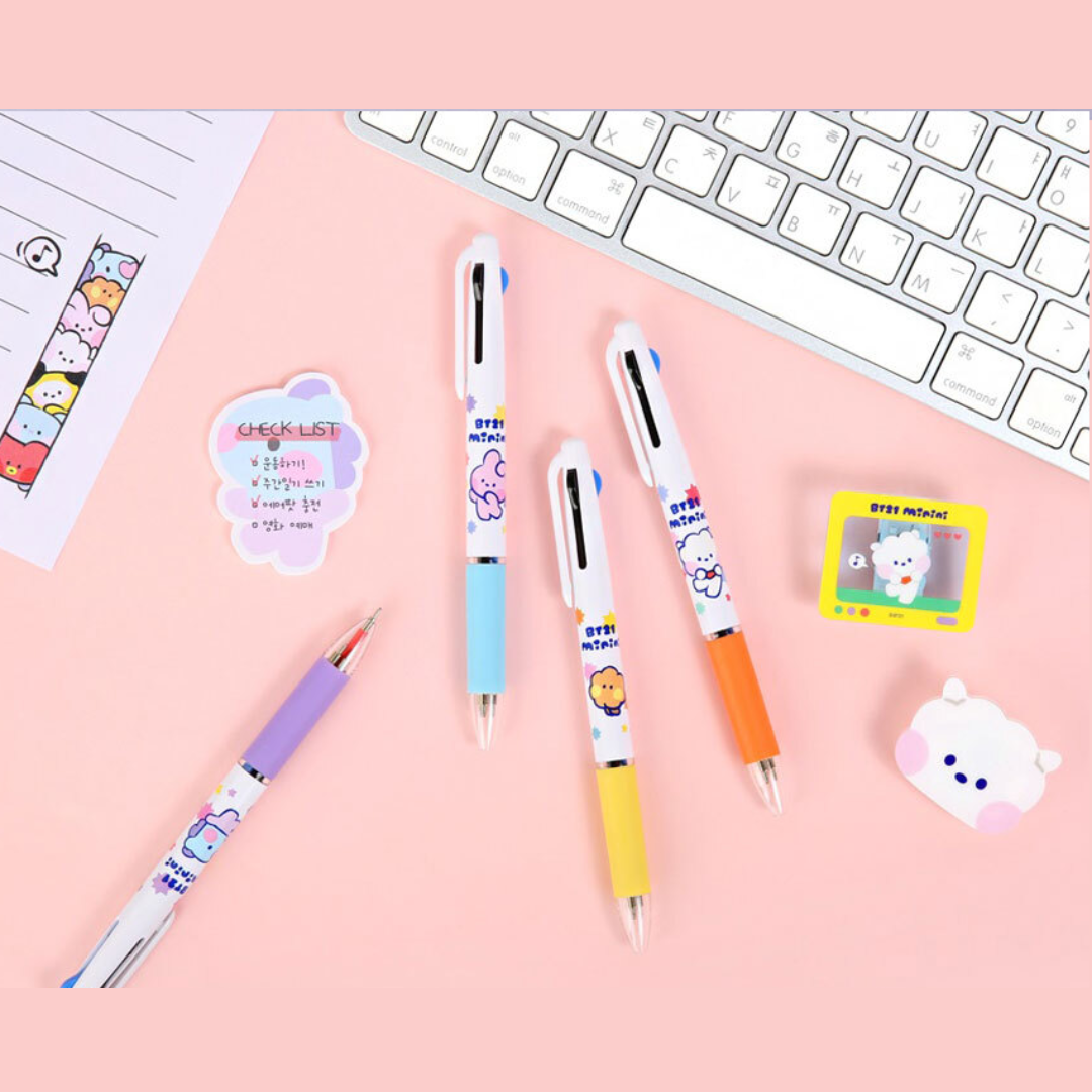 BTS x BT21 Minini 3 Color Ball Pen