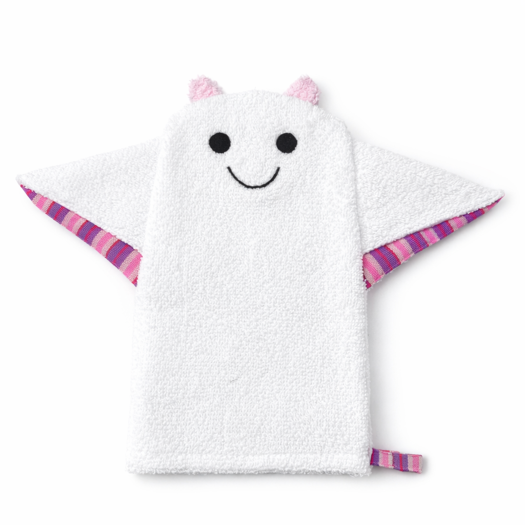 Baby Washcloth Bath Mitt – Nana the Manta Ray