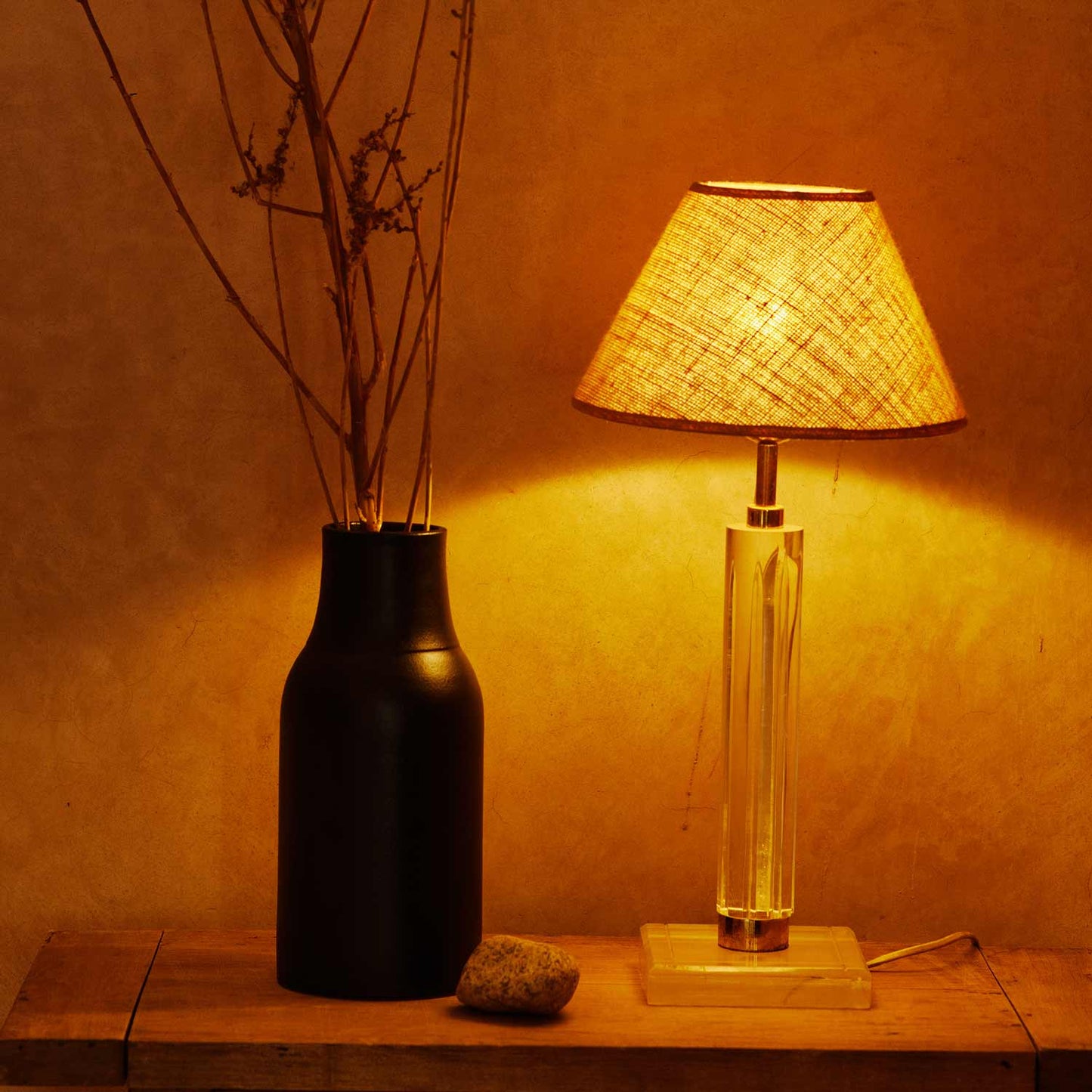 Matte Black Bottle Vase by Apartment F