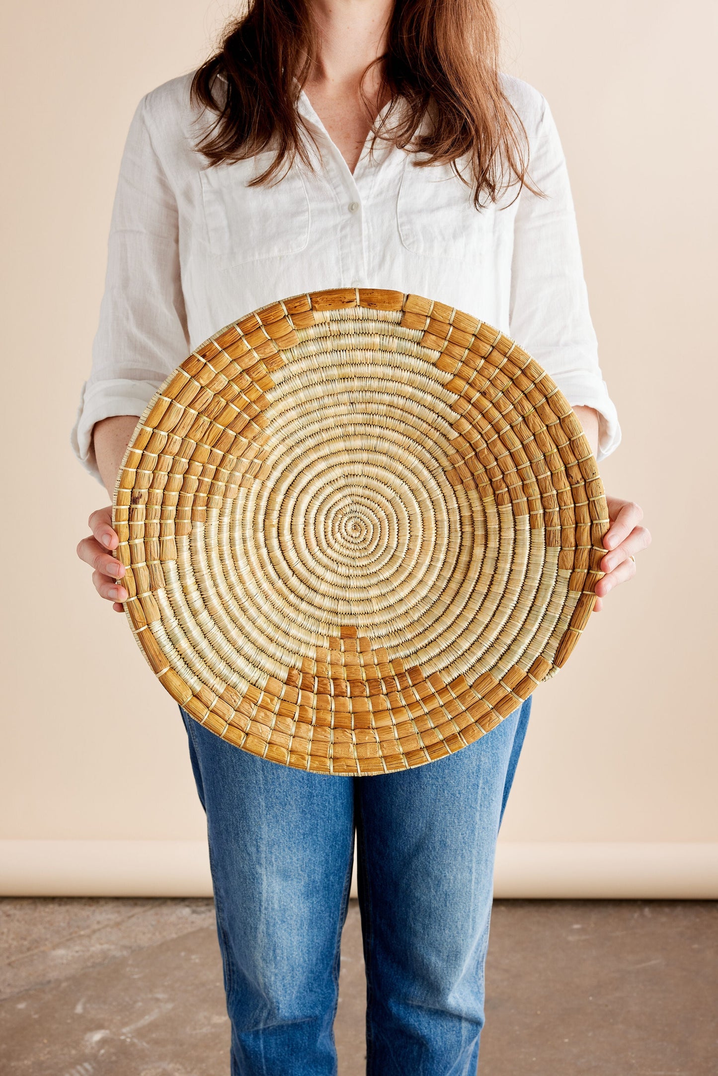 Maua Banana Bark Wall Basket