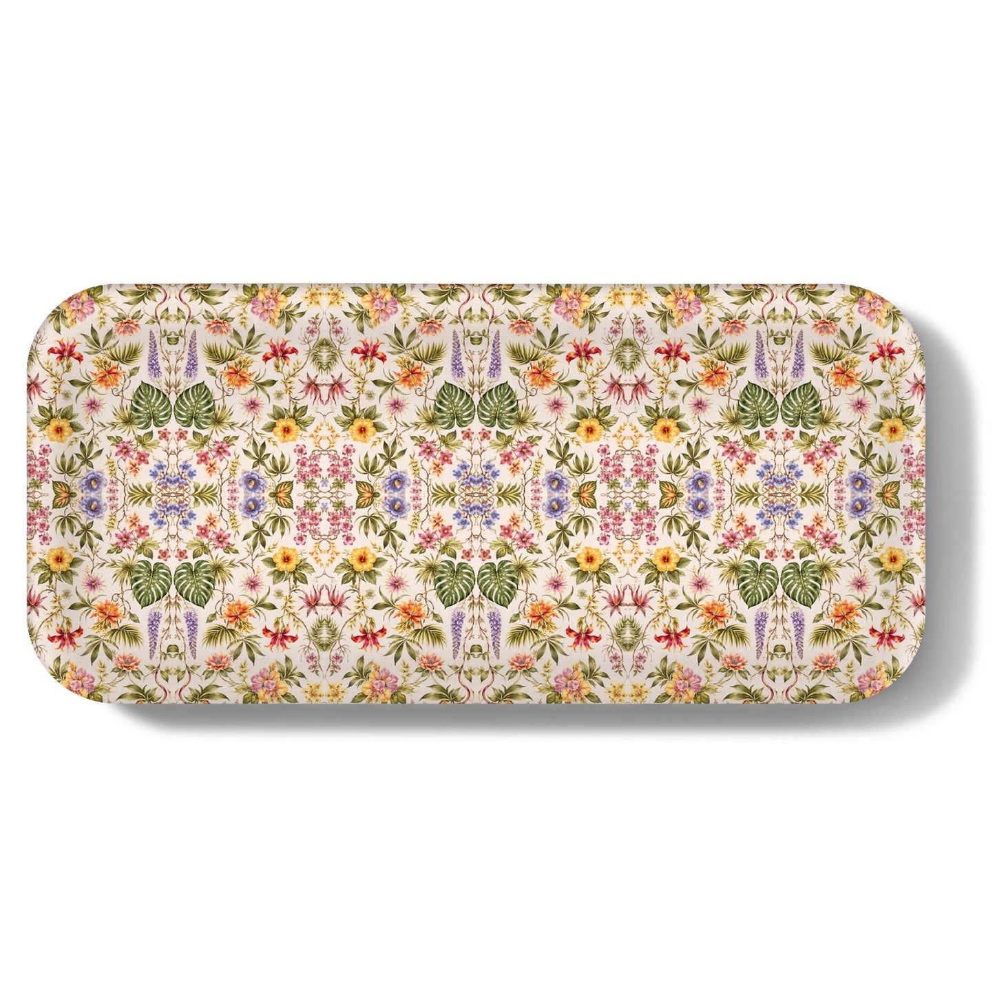 Garden of Tropics Narrow Birchwood Small Decorative Tray