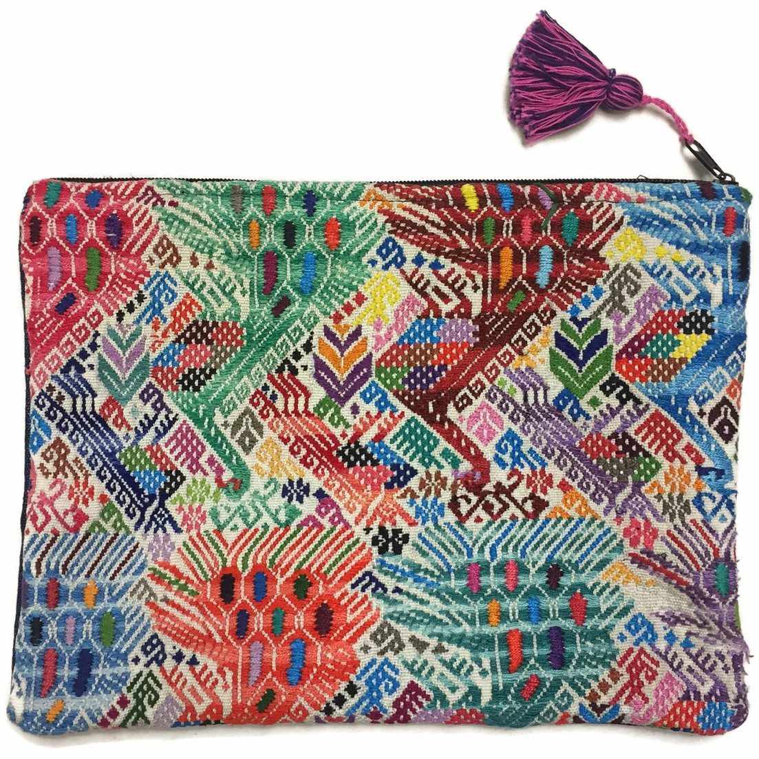 Maya Up-cycled Huipil Cosmetic One-of-a-Kind Bag - Guatemala - Osadia Concept Store