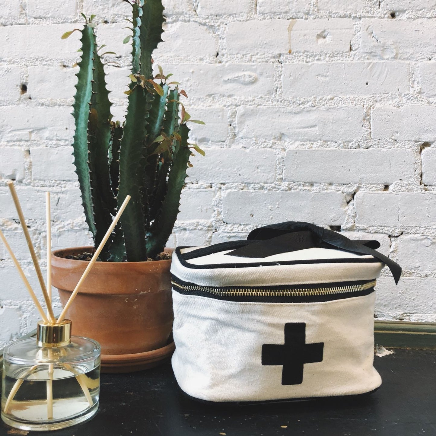 Meds and First Aid Storage Box, Cream - Osadia Concept Store