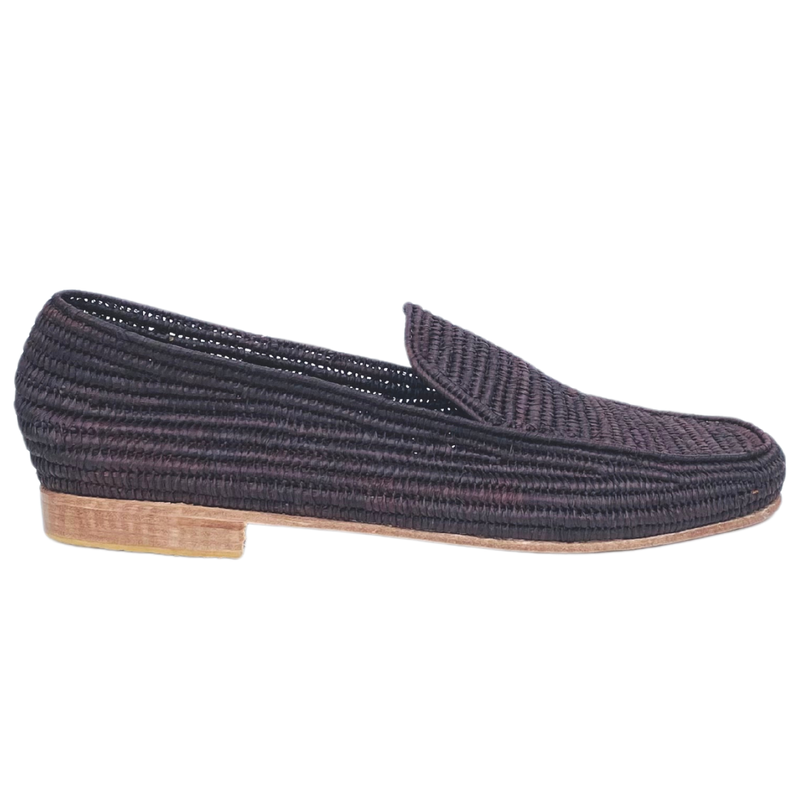Men's Raffia Loafer Brown