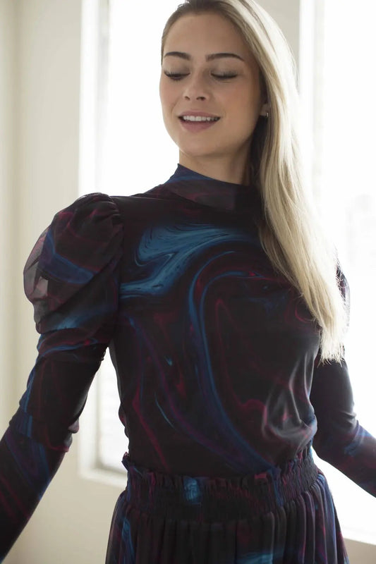 Mia Top- Marble