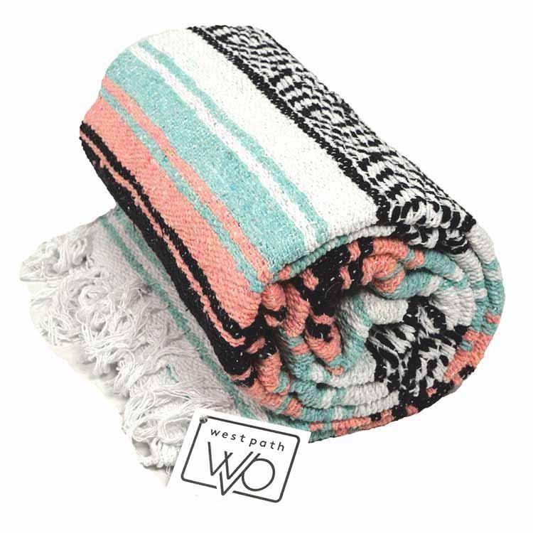 Mint & Peach Falsa Blanket