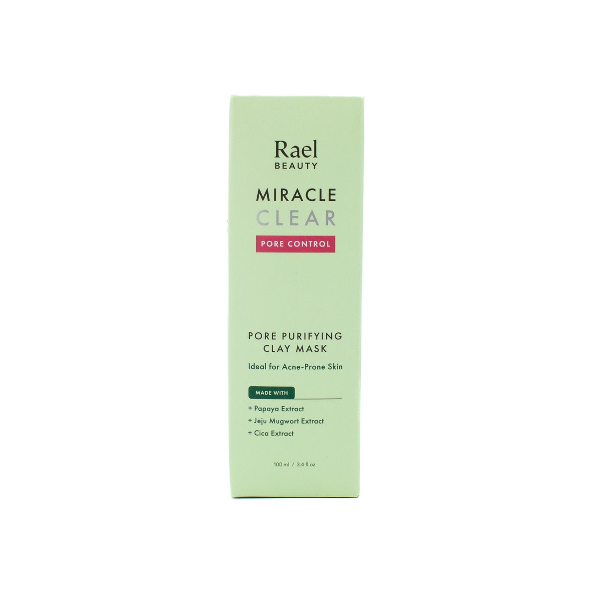 Rael Miracle Clear Pore Purifying Clay Face Mask 3.4oz - New