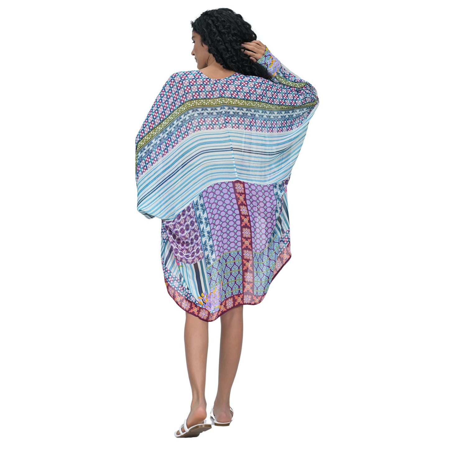 Mix Print Kimono Cardigan - Multi