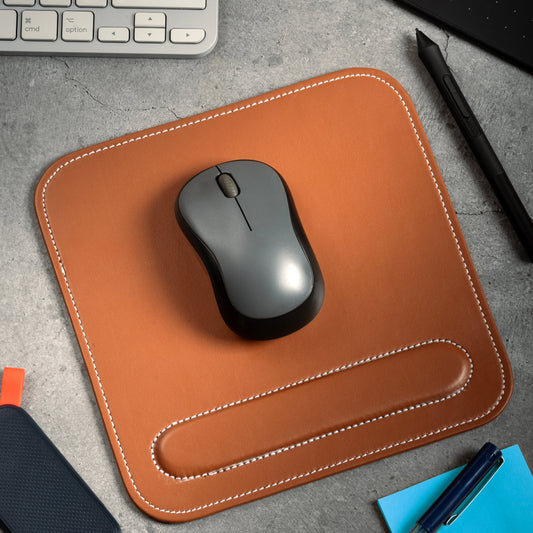 Leather Mouse Pad with Wrist Rest (set of 2) - Osadia Concept Store