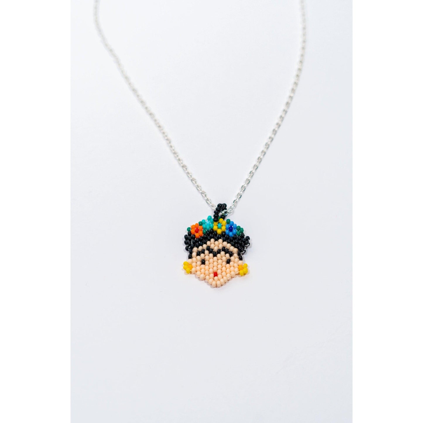 Frida Kahlo Seed Bead Necklace - Mexico