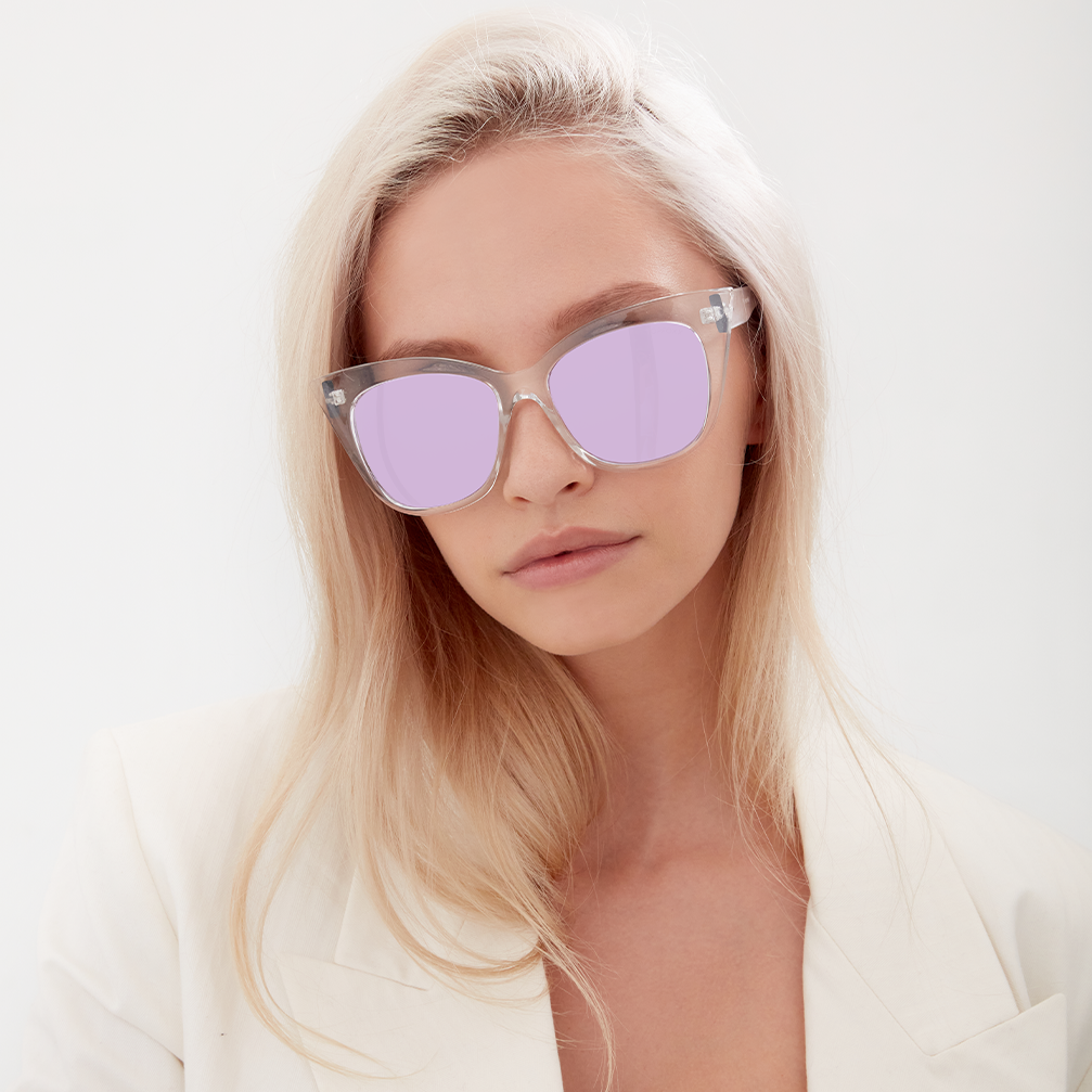 Venice Cateye - Clear Purple - Prescription