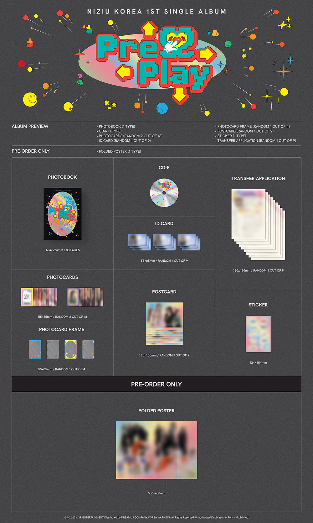 NizIU 1st Single Album - Press Play (Limited Ver.)