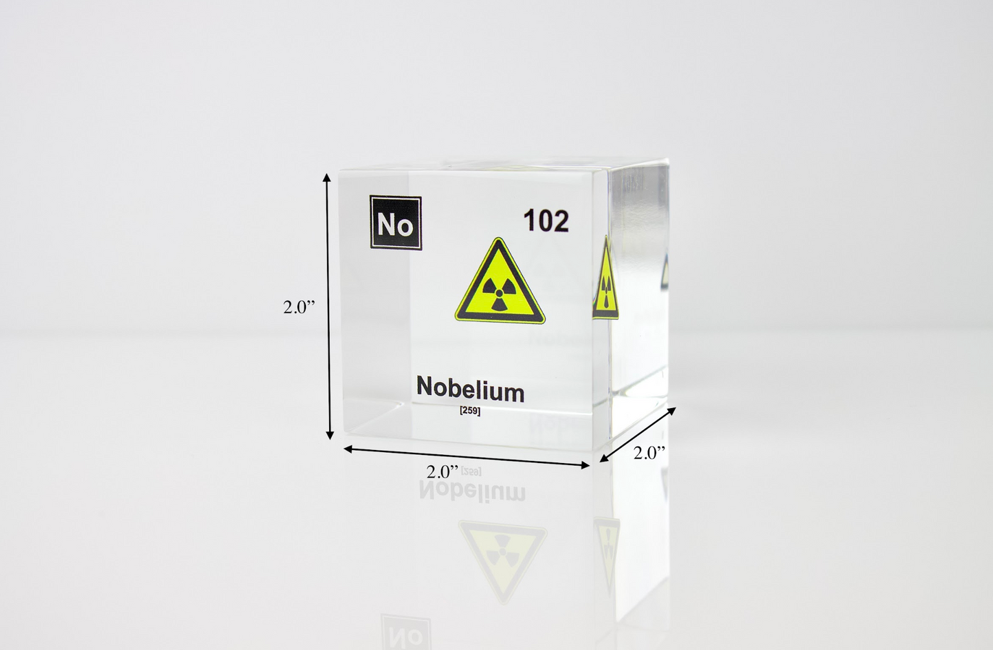 Nobelium Element Cube
