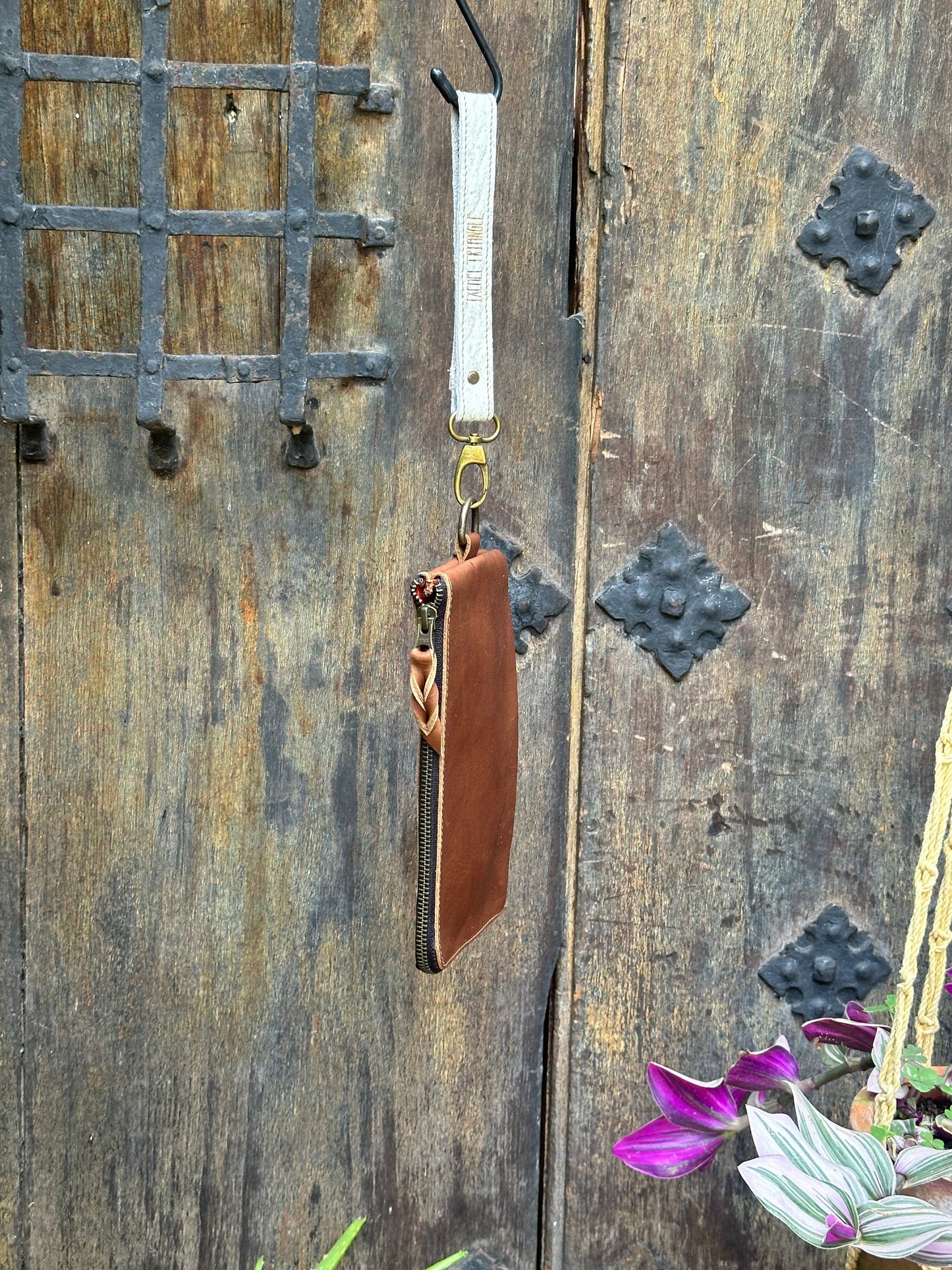 Clutch Bag - Brown and Hair Strap